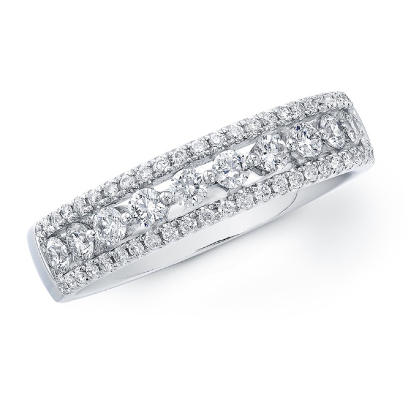 14k White Gold Diamond Fashion Band