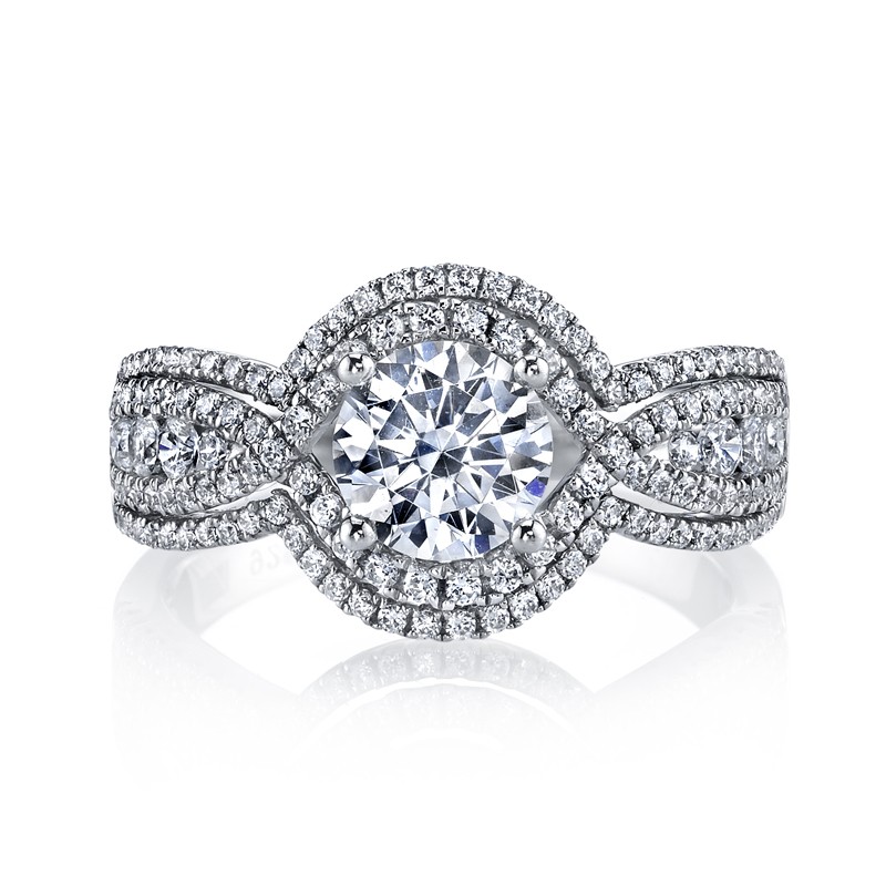 MARS 25108 Diamond Engagement Ring 0.76 Ctw.