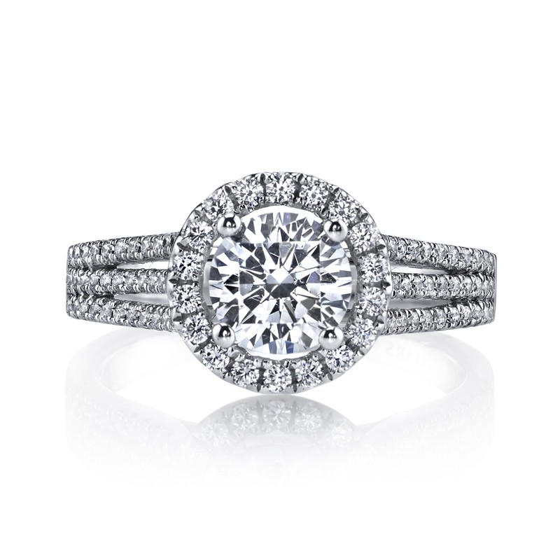 MARS 25128  Diamond Engagement Ring 0.54 Ctw.