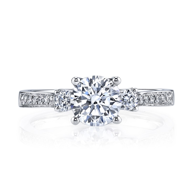 MARS 25352 Diamond Engagement Ring 0.38 Ctw.
