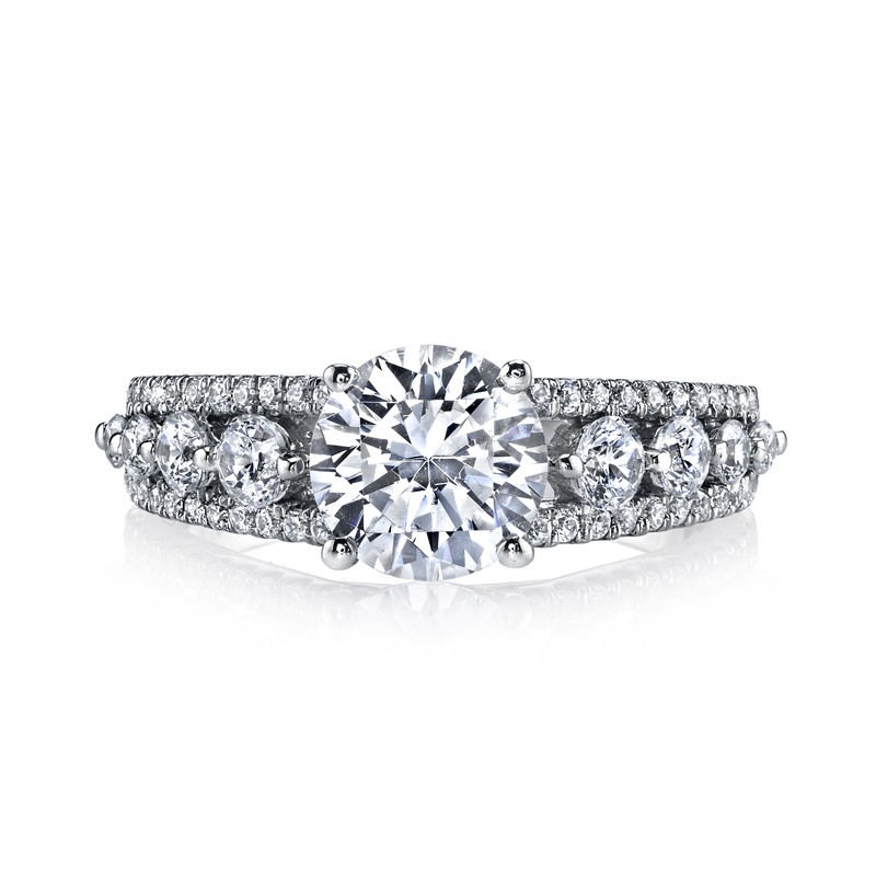MARS 25526 Diamond Engagement Ring 0.71 Ctw.