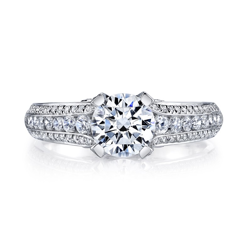 MARS 25735 Diamond Engagement Ring 0.59 Ctw.