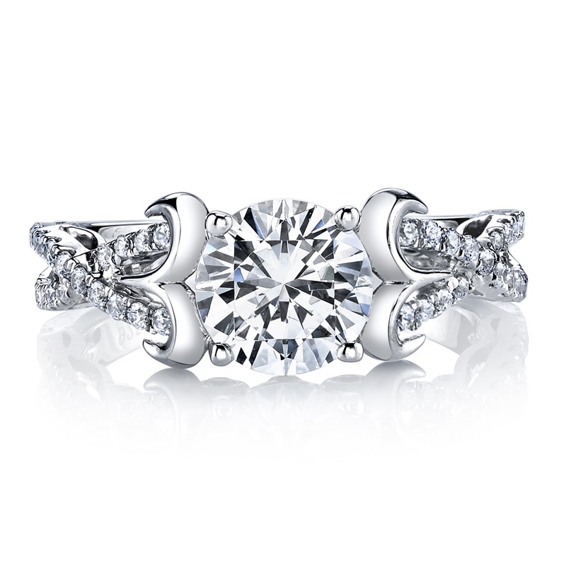 MARS 25737 Diamond Engagement Ring 0.33 Ctw.