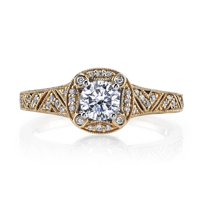 MARS 25850 Diamond Engagement Ring 0.13 Ctw.