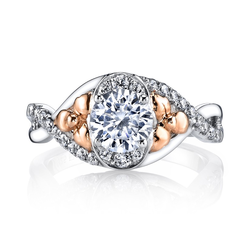 MARS 25951 Diamond Engagement Ring 0.29 Ctw.