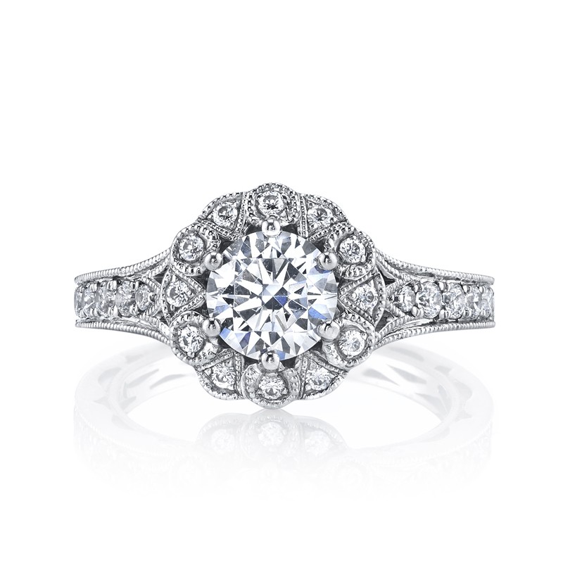 MARS 26006 Diamond Engagement Ring, 0.57 Ctw.