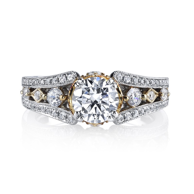 MARS 26048TT Diamond Engagement Ring 0.46 Ctw.