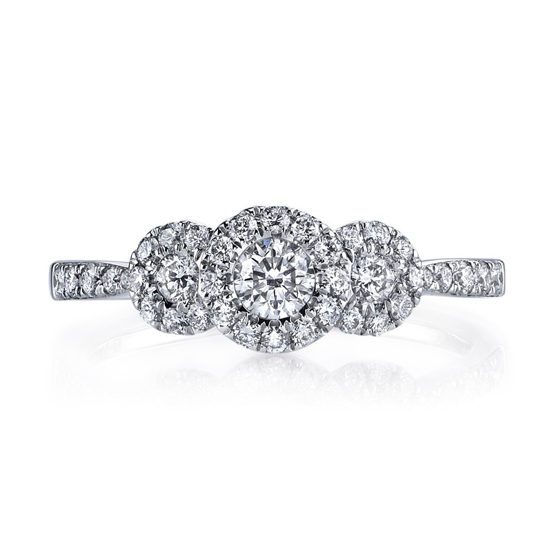 MARS 26105 Diamond Engagement Ring, 0.54 Ctw.