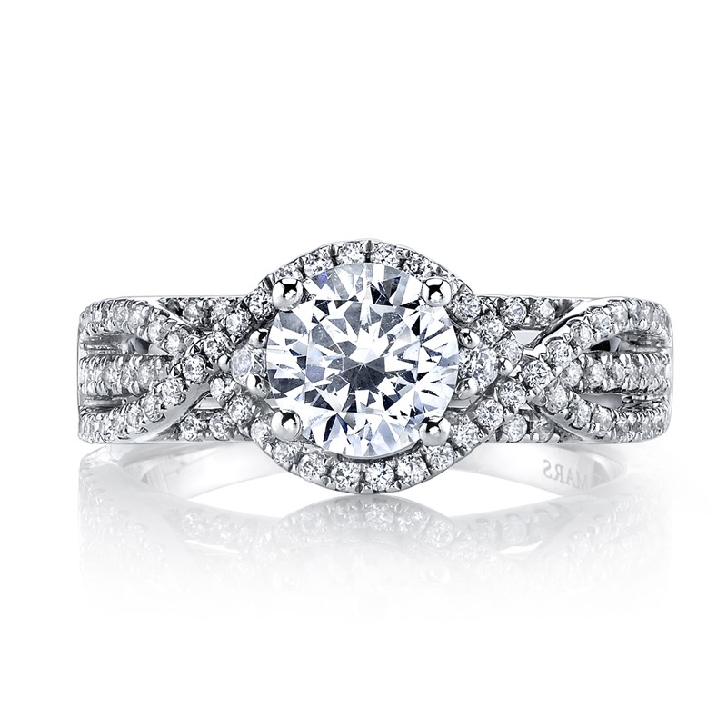 MARS 26203 Diamond Engagement Ring 0.58 Ctw.