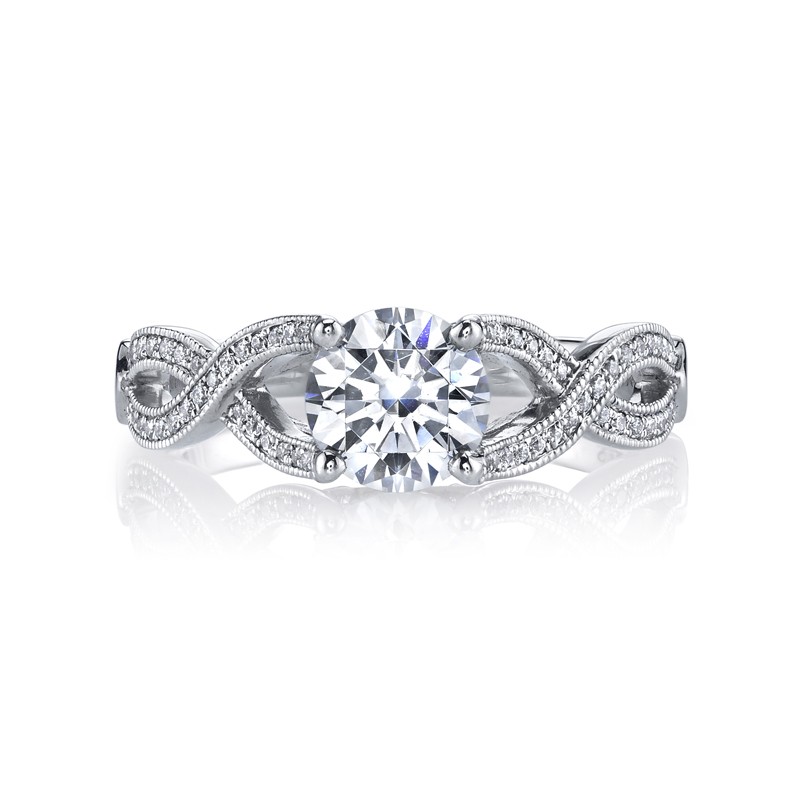 MARS 26248 Diamond Engagement Ring 0.15 Ctw.