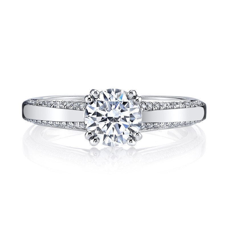 MARS 26251 Diamond Engagement Ring 0.21 Ctw.