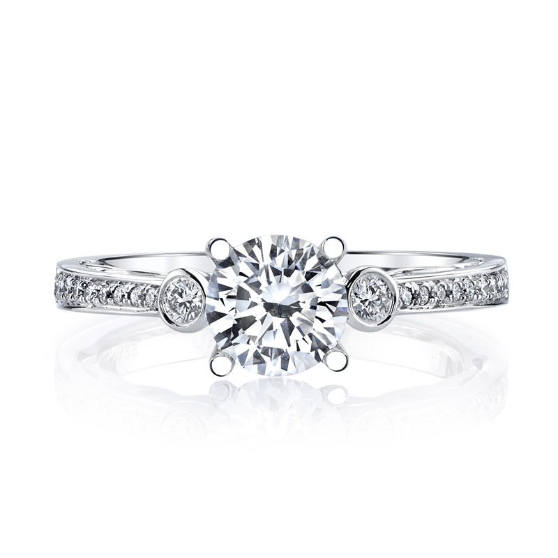 MARS 26543 Diamond Engagement Ring 0.17 Ctw.