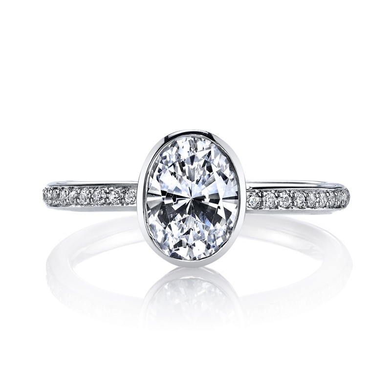 MARS 26703D Diamond Engagement Ring 0.12 Ctw.