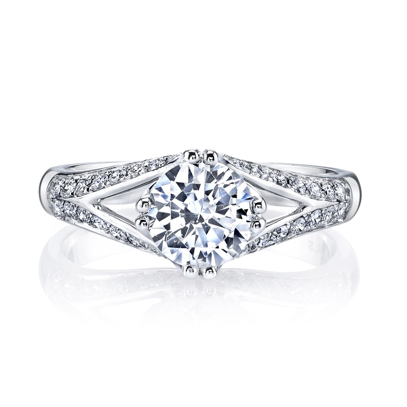 MARS 28236 Diamond Engagement Ring 0.32 Ctw.