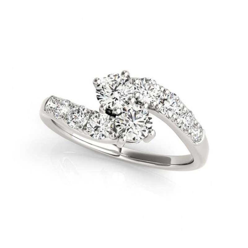 Overnight Mountings Two Stone Ring 84787-1