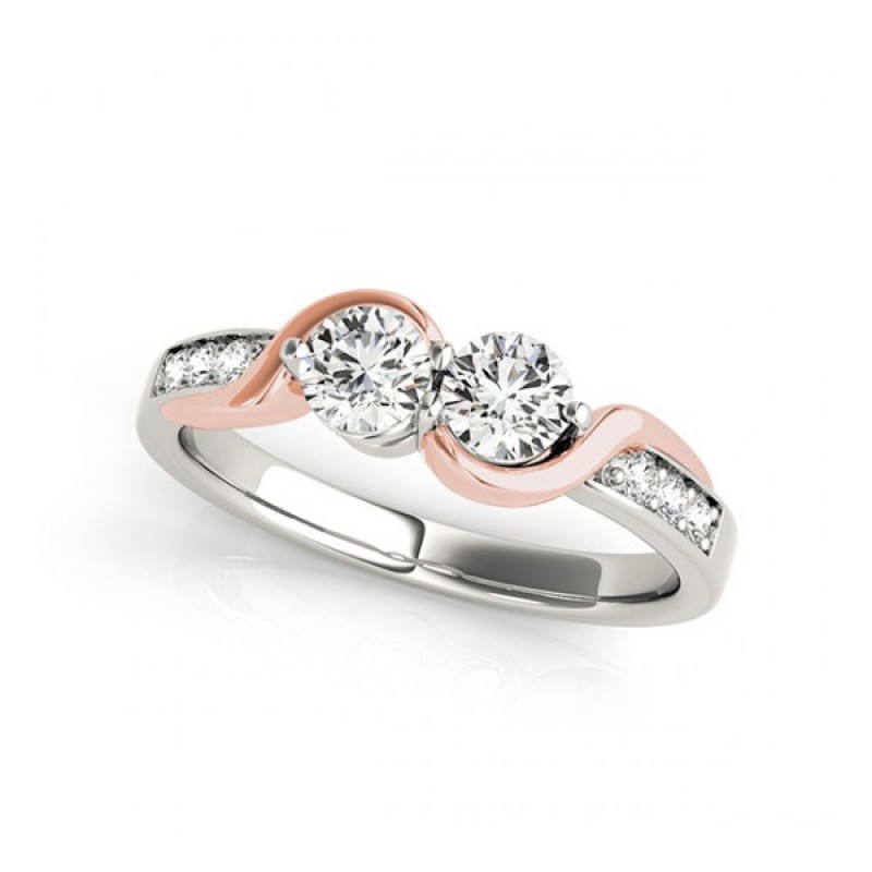 Overnight Mountings Two Stone Ring 84792-1