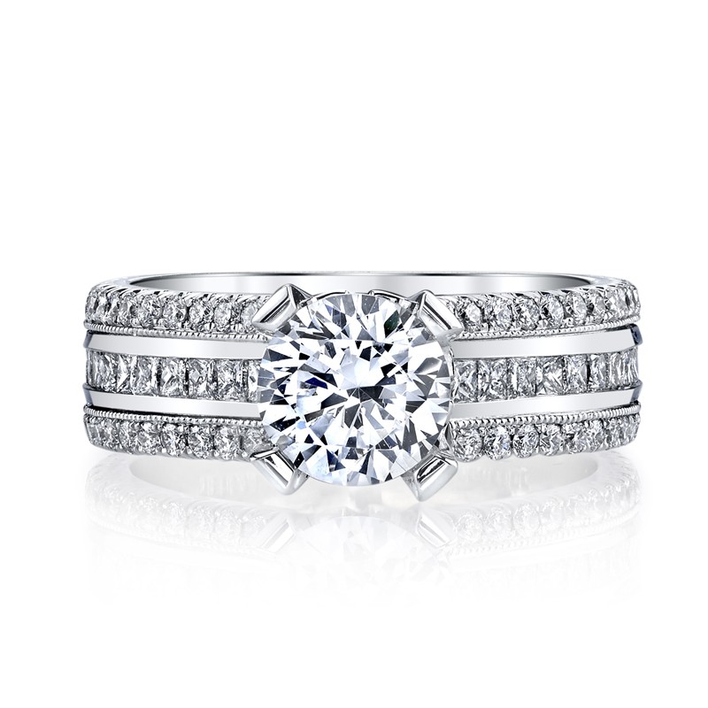 MARS R281 Engagement Ring 0.66 Ct Pr, 0.55 Ct Rd.