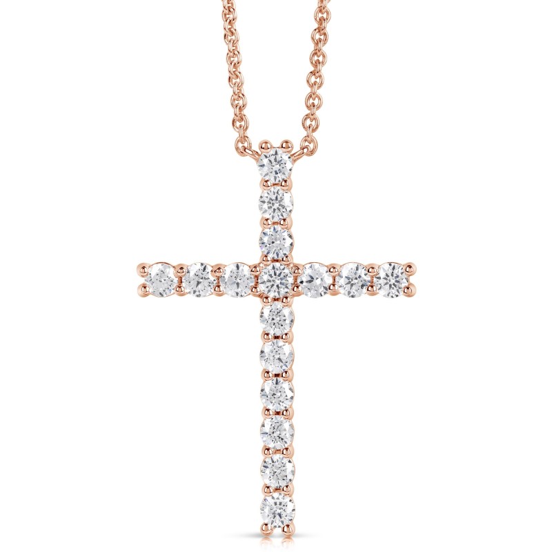 1 1/2 CT COLORLESS FLAWLESS CROSS PENDANT CFPAC.150-R