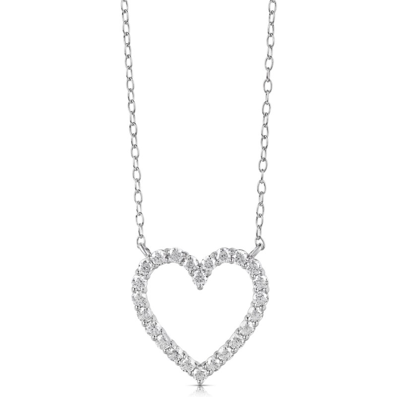 1/4 CT COLORLESS FLAWLESS HEART SHAPED PENDANT CFPAH.25-W