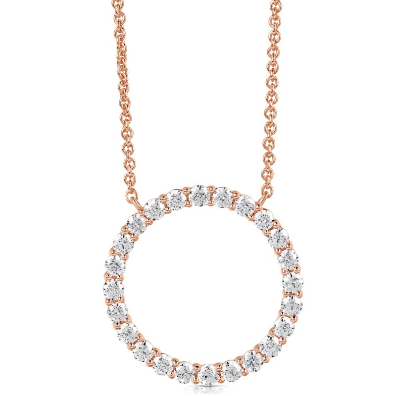 1 1/2 CT COLORLESS FLAWLESS CIRCLE SHAPED PENDANT CFPAR.150-R