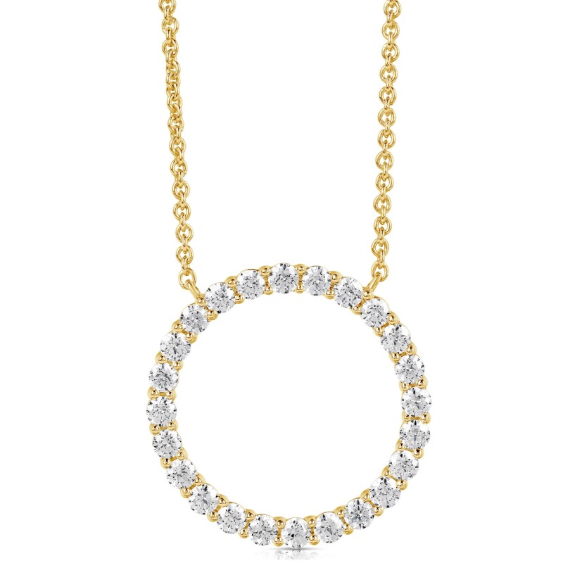 1 1/2 CT COLORLESS FLAWLESS CIRCLE SHAPED PENDANT CFPAR.150-Y