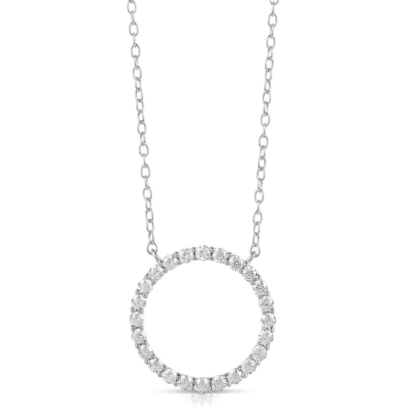 1/4 CT COLORLESS FLAWLESS CIRCLE SHAPED PENDANT CFPAR.25-W