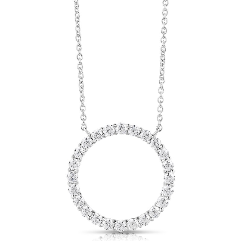 1/2 CT COLORLESS FLAWLESS CIRCLE SHAPED PENDANT CFPAR.50-W