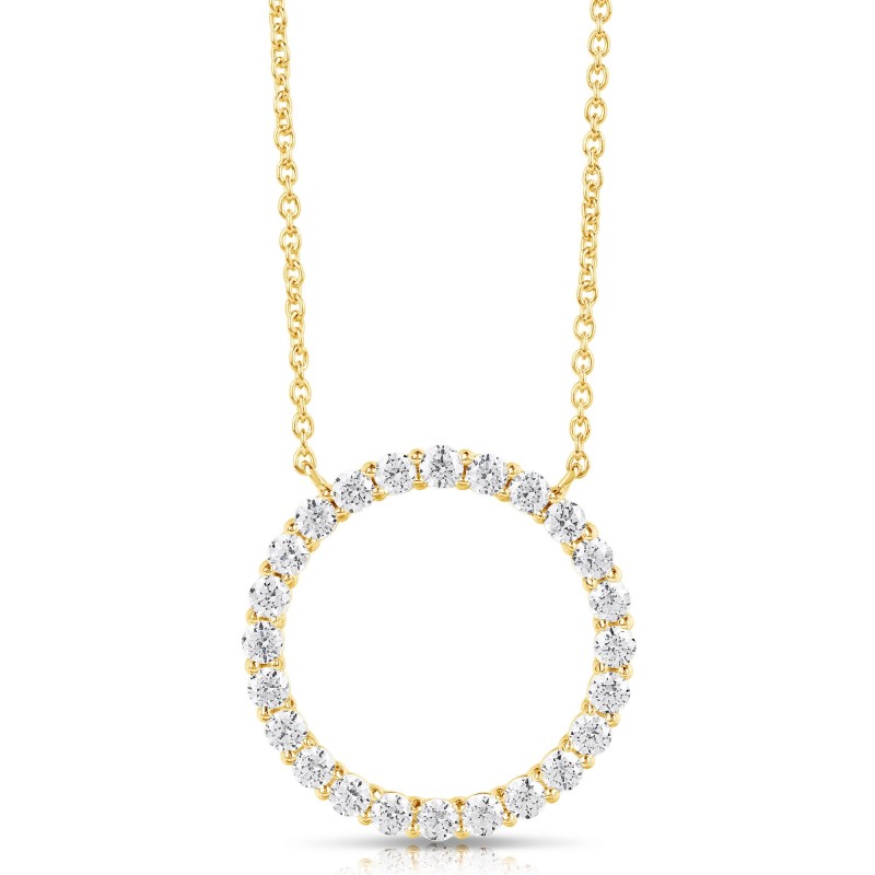1/2 CT COLORLESS FLAWLESS CIRCLE SHAPED PENDANT CFPAR.50-Y