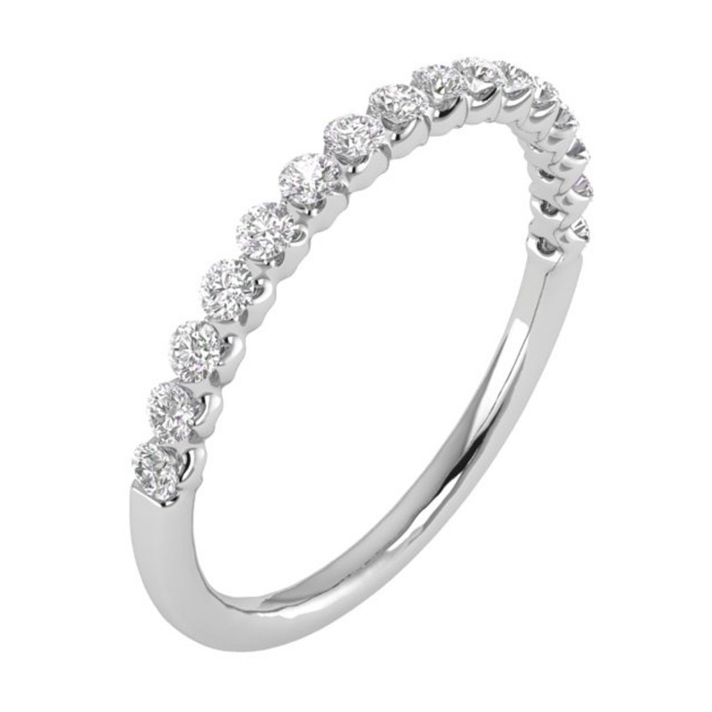 1/4 CTW COLORLESS FLAWLESS WEDDING BAND CFWB126.25-W