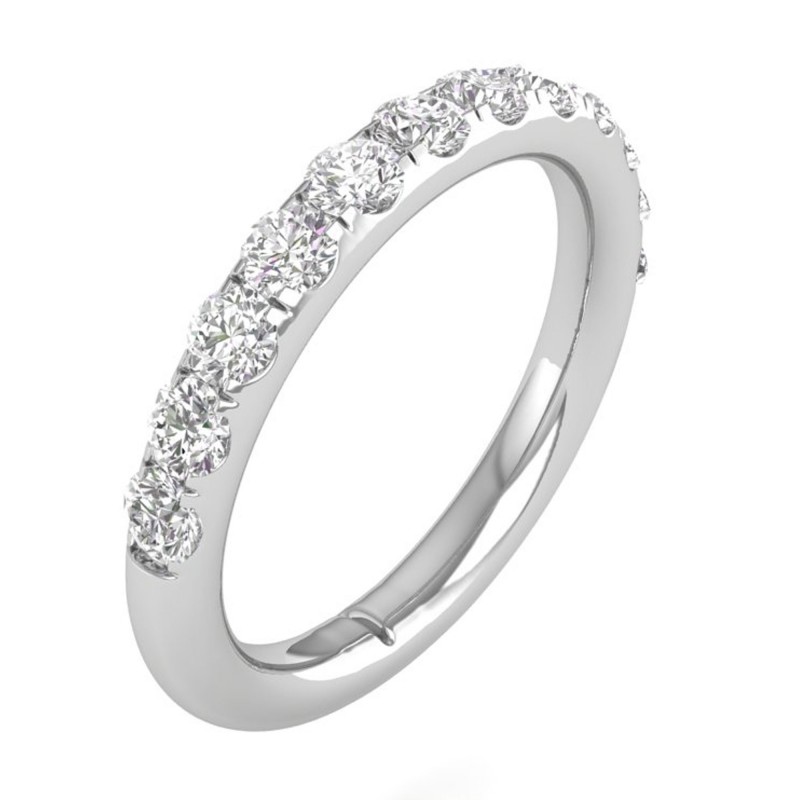 1 CTW COLORLESS FLAWLESS WEDDING BAND CFWB128.100-W