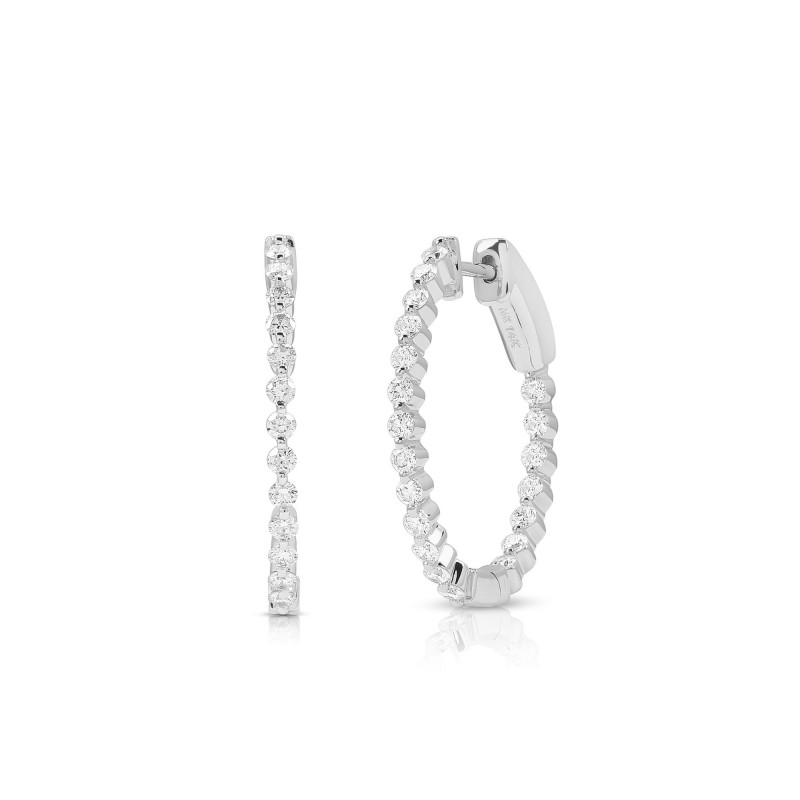 PREMIER MEDIUM OVAL SHARED SINGLE PRONG HOOPS HA4172-W