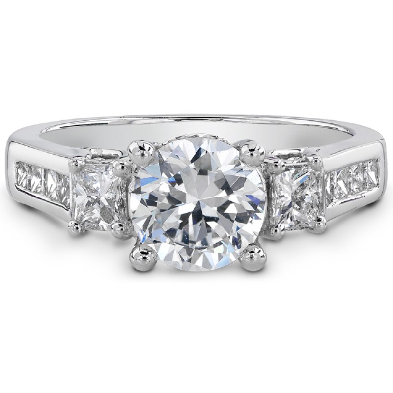 18k White Gold Open Gallery Diamond Semi Mount