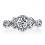 MARS 25740 Diamond Engagement Ring 0.22 Ctw.