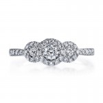 MARS 26105 Diamond Engagement Ring, 0.54 Ctw.