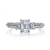 MARS 25088 Diamond Engagement Ring 0.21 Ct Rd, 0.15 Ct Bg.