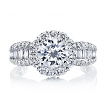 MARS 25649 Diamond Engagement Ring 0.80 Ct Rd, 0.37 Ct Bg.