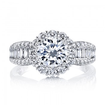 MARS 25649 Diamond Engagement Ring 0.80 Ct Rd, 0.37 Ct Bg.