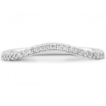 18k White Gold Pave Diamond Wedding Band NK19691WED-W 